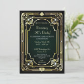 Grote uitnodiging van 30e verjaardag (Staand voorkant)