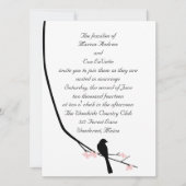 Grote uitnodiging voor vogels en bloesems (Voorkant)