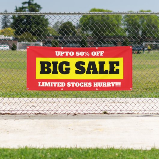 Grote uitverkoop Aanpasbare banner (Insitu)