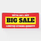 Grote uitverkoop bewerkbare banner (Horizontaal)