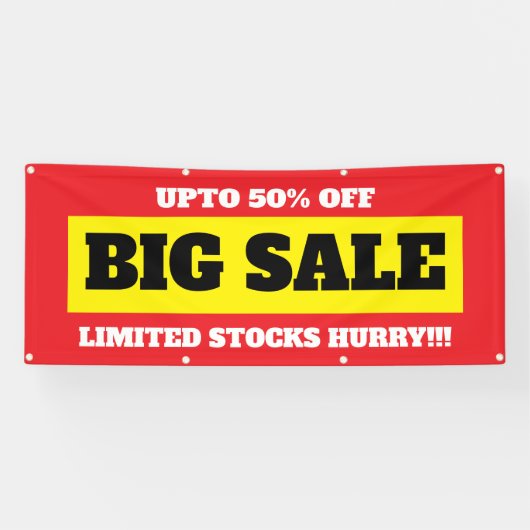 Grote uitverkoop bewerkbare banner (Horizontaal)