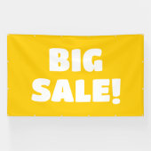 Grote uitverkoop! gele banner (Horizontaal)