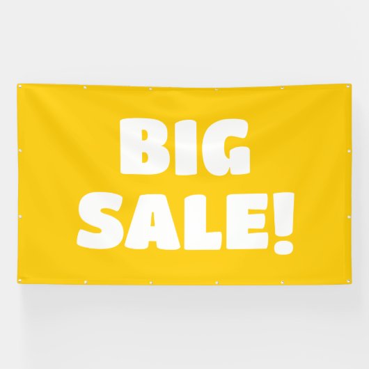 Grote uitverkoop! gele banner (Horizontaal)