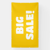 Grote uitverkoop! gele banner (Verticaal)