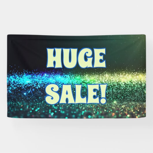 Grote uitverkoop glinster banner (Horizontaal)
