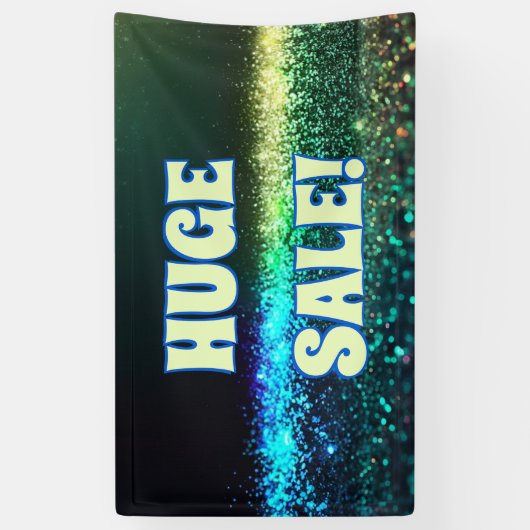 Grote uitverkoop glinsterende banner (Verticaal)