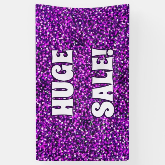 Grote uitverkoop glinsterende banner (Verticaal)