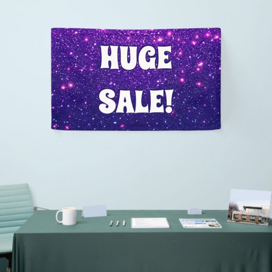 Grote uitverkoop glinsterende banner (Beurs)