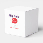 Grote uitverkoop korting aanbieding weekend bedrij bedankdoosjes (Achterkant)