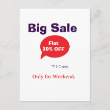 Grote uitverkoop korting aanbieding weekend bedrij