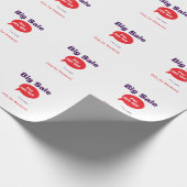 Grote uitverkoop korting aanbieding weekend bedrij cadeaupapier (Hoek)