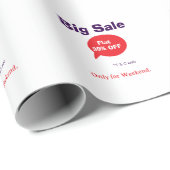 Grote uitverkoop korting aanbieding weekend bedrij cadeaupapier (Rol Hoek)