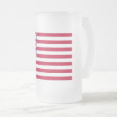 Grote Unie, 1e Vlag van de Verenigde Staten van Ko Matglas Bierpul (Voorkant rechts)