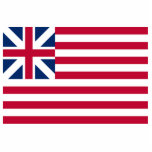 Grote Unie, 1e Vlag van de Verenigde Staten van Ko Staand Fotobeeldje<br><div class="desc">De "Grote Unievlag" wordt beschouwd als de eerste nationale vlag van de Verenigde Staten van Amerika. Net als de huidige Amerikaanse vlag heeft de Grote Unievlag 13 afwisselende rode en witte strepen,  die representatief zijn voor de dertien kolonies.</div>