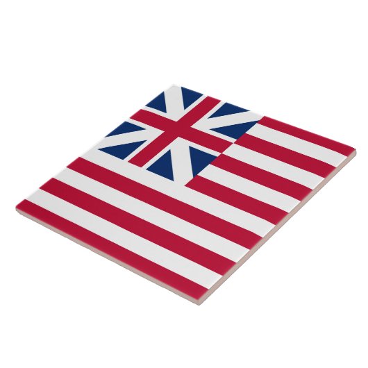 Grote Unie, 1e Vlag van de Verenigde Staten van Ko Tegeltje (Zijkant)