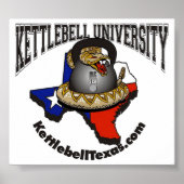 Grote universiteit van Kettlebell Poster (Voorkant)
