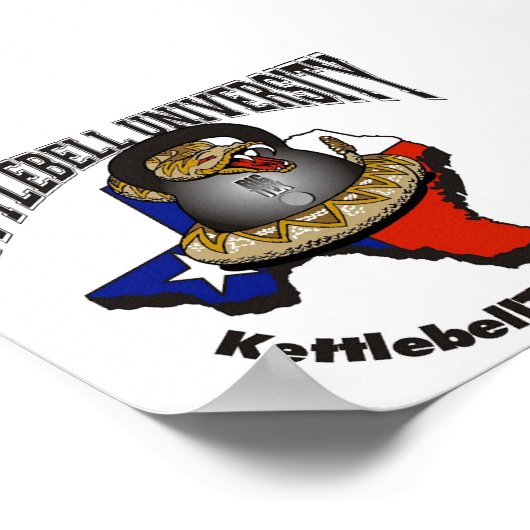 Grote universiteit van Kettlebell Poster (Hoek)