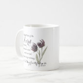 Grote Uw trouw Christelijk Schriftvers Koffiemok (Voorkant links)