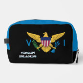 Grote V Islands tas, mode, Maagdeneilanden vlag Toilettasje (Voorkant)