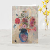 Grote Vaas met bloemen van Odilon Redon Kaart (Gele Bloem)