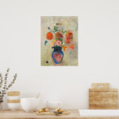 Grote Vaas met bloemen van Odilon Redon Poster (Keuken)