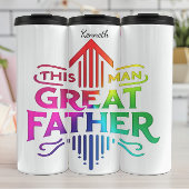 Grote Vader: Kleurrijk Man Vereerd Thermosbeker