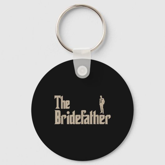 Grote vader van de bruid geschenken Mannen T-shirt Sleutelhanger (Voorkant)