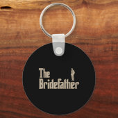 Grote vader van de bruid geschenken Mannen T-shirt Sleutelhanger (Voorkant)