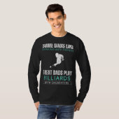Grote Vaders Biljart met Dochters T-shirt - Dads S (Voorkant volledig)