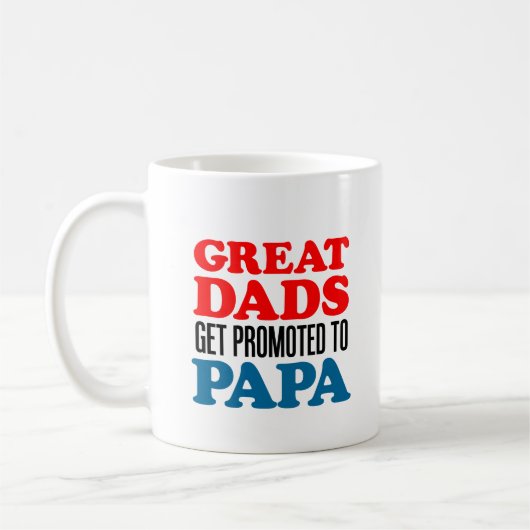 Grote vaders gepromoveerd papa zuidelijke opa koffiemok (Links)