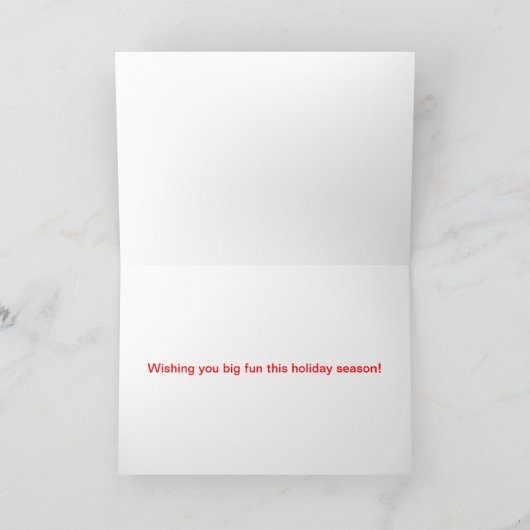 Grote Vakantie 1 Feestdagen Kaart (Binnen)