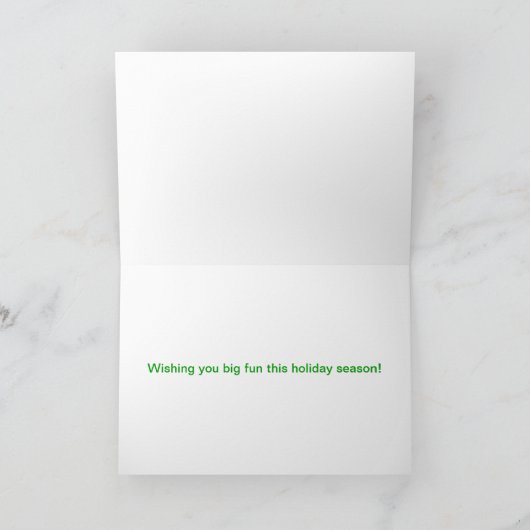 Grote Vakantie 2 Feestdagen Kaart (Binnen)