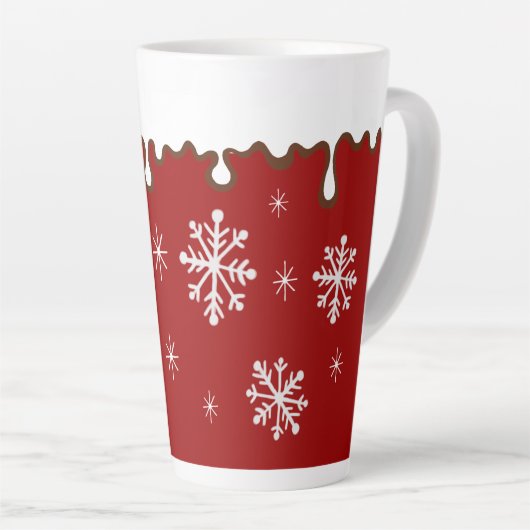 Grote vakantie Latte Koffiemok Gift Mok (Rechterhoek)