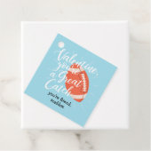 Grote Valentijn Football bij vangst Bedankjes Labels (In situ)