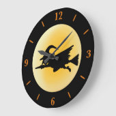 Grote  van de gevleugelde heks Silhouette Grote Klok (Hoek)
