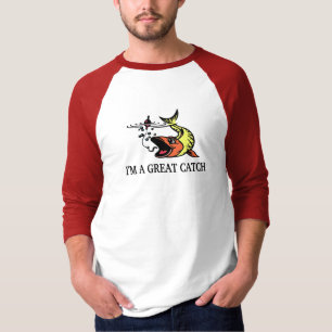 Grote vangst (geel/Sinaasappel) V2 T-shirt