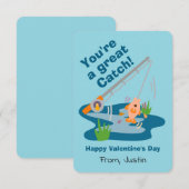 Grote Vangst Vissen Valentijn Kaart (Voorkant / Achterkant)