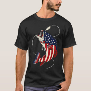Grote vangst vlag stijl tonijn (Katsushika Hokusai T-shirt