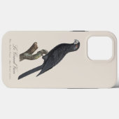 Grote Vasapapegaai, Coracopsis Vasa Illustratie Case-Mate iPhone Case (Achterkant (horizontaal))