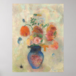 Grote Vase met bloemen - Odilon Redon Fine Art Poster