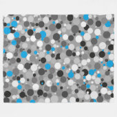Grote Ventilator, modern, abstract, blauw, grijs Fleece Deken (Voorkant (Horizontaal))