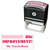 "GROTE VERBETERING!" Rubberstempel Zelfinktende Stempel (In situ)