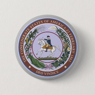 GROTE VERBINDING van het FEDERATIE Ronde Button 5,7 Cm