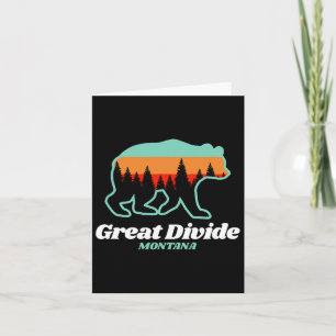 Grote Verdeel Montana Skiën Snowboarding Beer Kaart