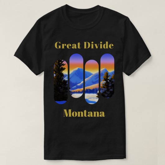 Grote Verdeel ski Montana T-shirt (Design voorkant)
