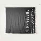 GROTE VERJAARDAG achtergrond, foto prop, op maat Wandkleed (Voorkant (horizontaal))