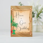 Grote verjaardag kaart (Staand voorkant)