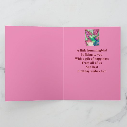 Grote verjaardag van ons allemaal  lief kaart (Binnen)