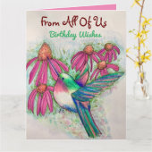 Grote verjaardag van ons allemaal  lief kaart (Gele Bloem)