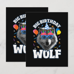 Grote Verjaardag Wolf voor Wolven Kaart